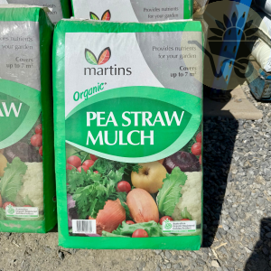 Pea Straw Mulch Bagged